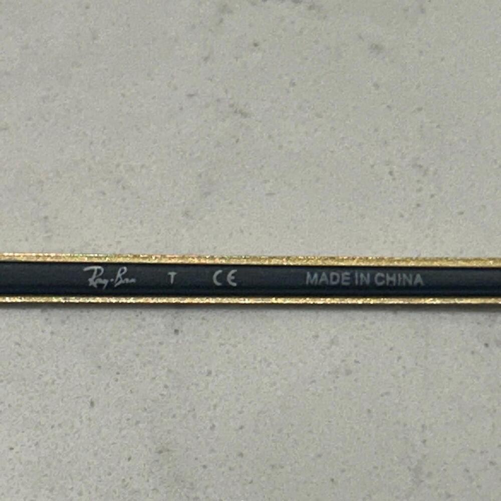 Ray-Ban Eyeglasses RB 6375 3051 Black/Gold Metal Frames Only - Picture 6 of 9